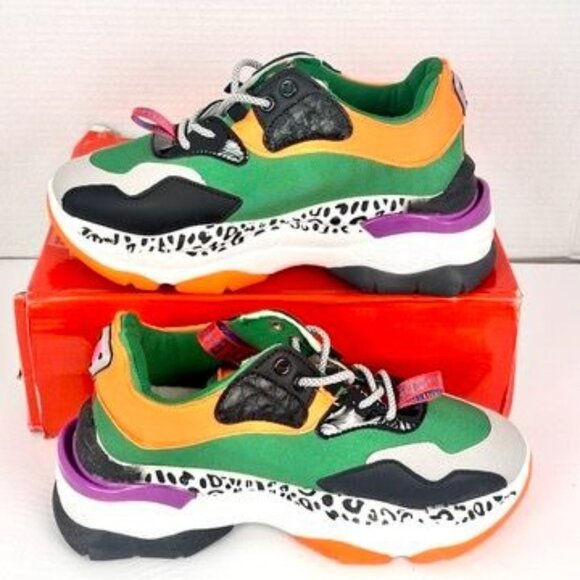 Nature Breeze Heily-02 Multicolor Platform Chunky Sneakers Womens Size 11 NWB - Picture 2 of 10